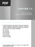 CHAPTER-1.3: Network Topologies Network Infrastructure Devices