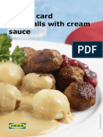 Recipe Card Meatballs With Cream Sauce