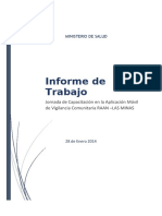 Informe de provisión de Telefonia Celular para Vigilancia Comunitaria - RAAN LAS MINAS