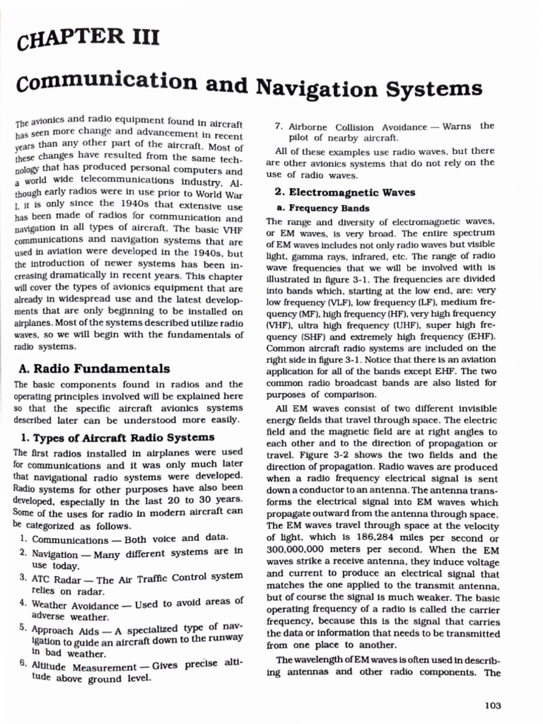 Fundamentals of Aircraft Communication and Navigation Systems Radio