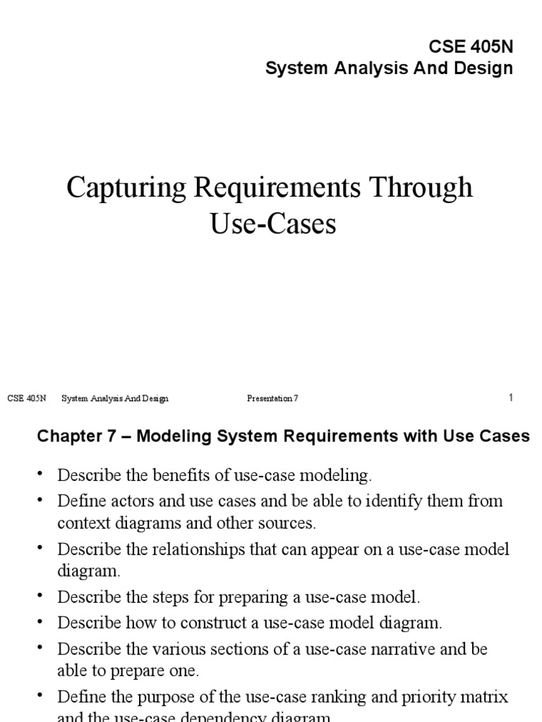 3.requirement Modeling PDF Use Case System