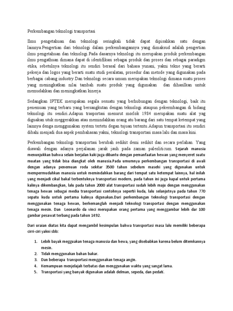 Peran Teknologi dalam Meningkatkan Akses Transportasi di Sidamukti