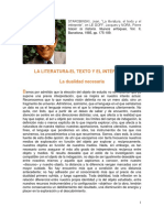 STAROBINSKI, La Literatura PDF