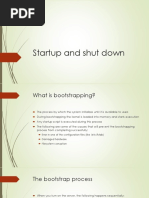 Startup and Shut Down