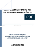 El Acto Administrativo y El Procedimiento Electrónico