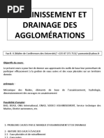PPT assainissement et drainage des agglomérations
