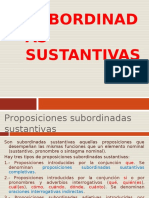 4-Teorã A-Proposiciones Subordinadas Sustantivas