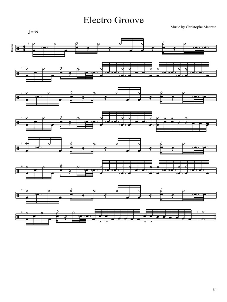 Groove Electro Groove Drums Pdf Pdf