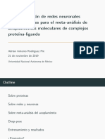 Implementación de Redes Neuronales Convolucionales para El Meta-Análisis de Acoplamientos Moleculares de Complejos Proteína-Ligando