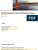 SAP IBP Integration Using CPI-DS BW Integration