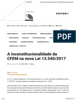Conexão Mineral - A Inconstitucionalidade Da CFEM Na Nova Lei 13.540:2017
