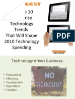 The Top 10 Enterprise Technology Trends That Will Shape 2010 Technology Spending