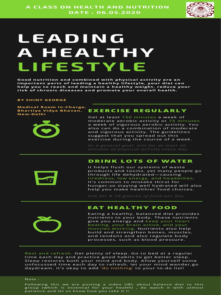 Health and Nutrition Class Overview | PDF
