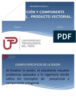 Proyección y Componente Ortogonal