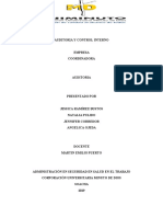 AUDITORIA Y CONTROL INTERNO Trabajo Final