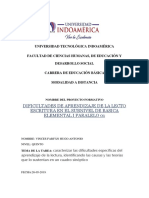 Vinces Hugo - Cuadro Dificultades de Aprendizaje Lectoescritura