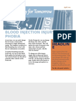 Psychology For Tomorrow: Blood Injection Injury Phobia