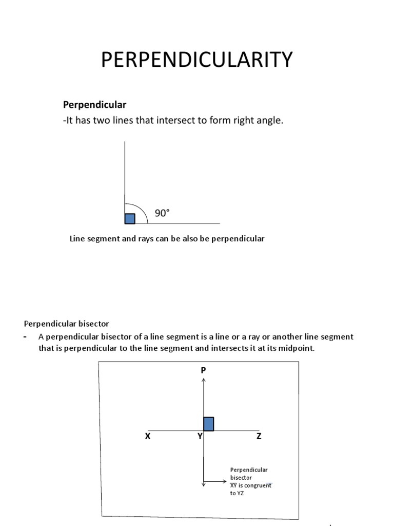 Understanding Perpendicular Lines | PDF | Perpendicular | Classical ...