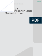 Accuracy of DTF Measurements On New Spools of Transmission Line