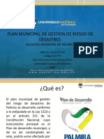 PLAN MUNICIPAL DE GESTION DE RIESGO DE DESASTRES Palmira