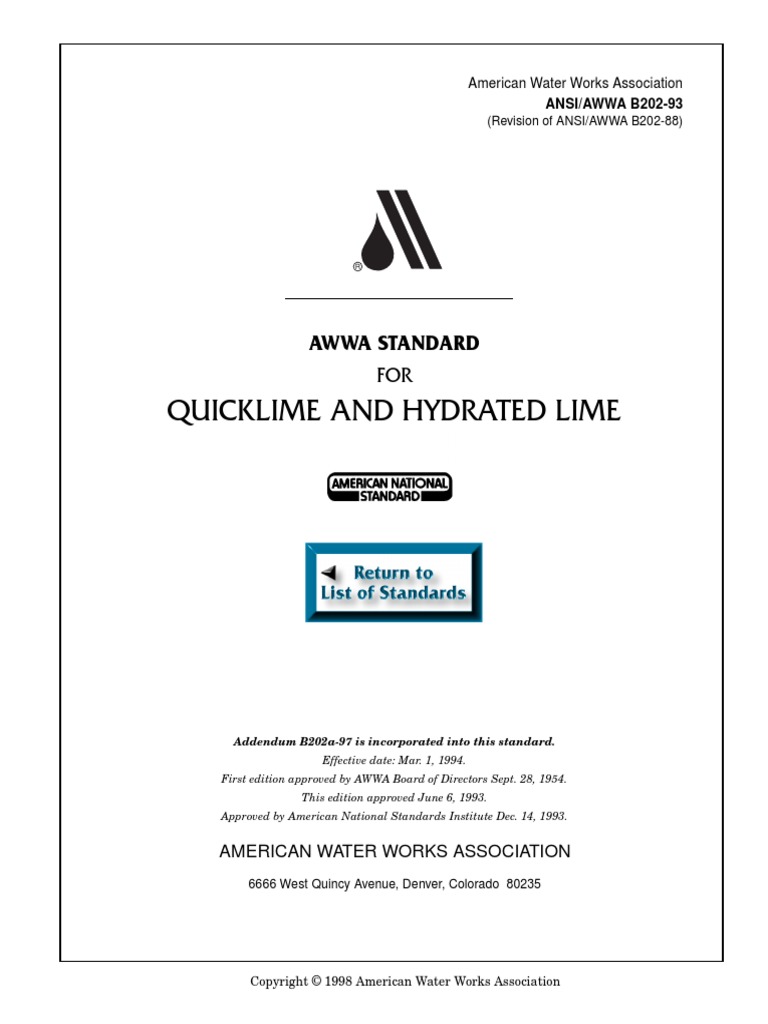 Astm C25 | PDF | Calcium | Titration