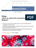 Qué Es El Coronavirus Covid-19 o Neumonía de Wuhan y Cómo Se Contagia