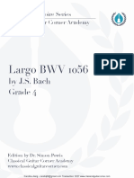 Largo BWV 1056 - Classical Guitar Corner