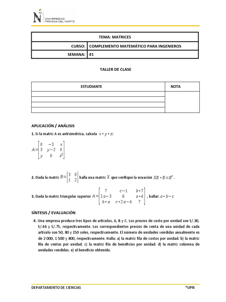 Taller Semana 1 Comma Ing 2020 - 1 | PDF