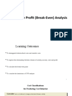 Cost Volume Profit (CVP) Analysis-2