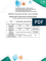 Agenda Cátedra Social solidaria - Parte 1