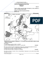 E D Geografie 2020 Test 15 PDF