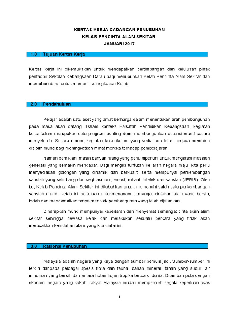 Kertas Kerja Kelab Sk Pdf