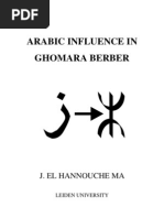 Arabic Influence in Ghomara Berber by J El Hannouche