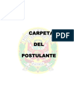 Carpeta de Postulante A La Asimilacion Complementaria-Pnp 2014 PDF