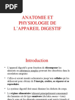 Anatomie et Physiologie du systeme digestif