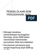 Manajemen SDM Perusahaan Jasa