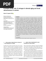 A Review of The Role of Estrogen in Dermal Aging and Facial