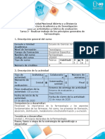 Guía de Actividades y Rúbrica de Evaluación - Tarea 2 - Realizar Trabajo de Los Principios Generales de Farmacología