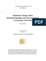 Pandemics Change Cities: Municipal Spending and Voter Extremism in Germany, 1918-1933
