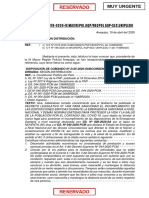 Mem. Mult. 0378-2020 Transcripcion DC 2125-2020 Instruya A PNP Del DL1458 PDF