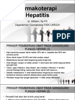 Farmakoterapi Hepatitis: Dr. William, SP - FK Departemen Farmakologi FKIK UKRIDA