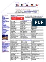 Spanish Verbs List PDF