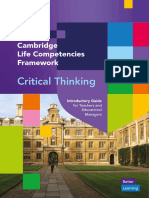 Critical Thinking: Cambridge Life Competencies Framework