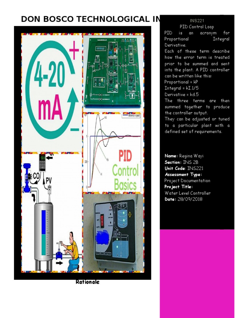 PID Water Level Controller Project | PDF | Control Theory | Process Control