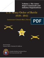 US Army Order of Battle 1919 to 1941 Vol 1