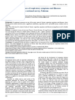 Prevalence and Predictors of Respiratory Symptoms and Illnesses Among Farmers: A Cross-Sectional Survey, Pakistan