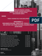 Assignment 1: Discussion On Goal, Objectives, Focus, Strategy and Action Plan From National Housing Policy (2018-2025)