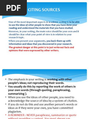 The Use Of Citations Citation Writers