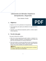 Lab. Met. Numericos - Lab 6.1 (Interpolación y Regresión) PDF