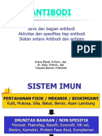 Jenis Dan Bagian Antibodi Aktivitas Dan Spesifitas Tiap Antibodi Ikatan Antara Antibodi Dan Antigen